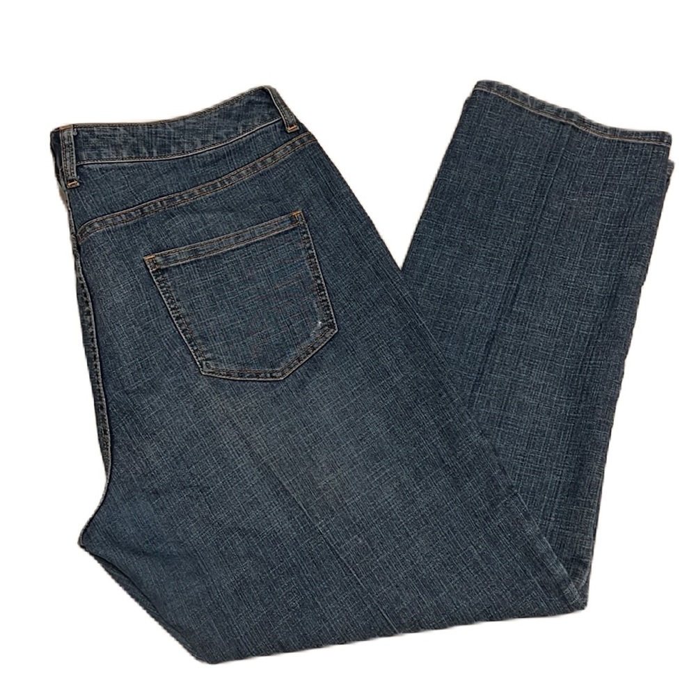 Chico’s Platinum, 76% Cotton, 5-Pocket, Distressed, Straight Leg Jeans, Size 3